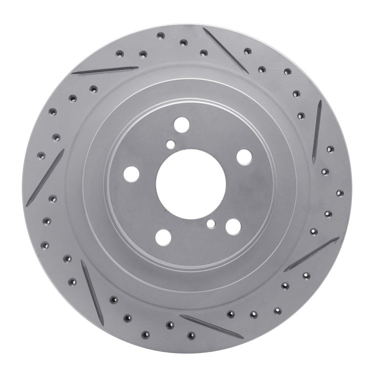 830-13019R Geoperformance Drilled/Slotted Brake Rotor, 2005-2009 Subaru, Position: Rear Right