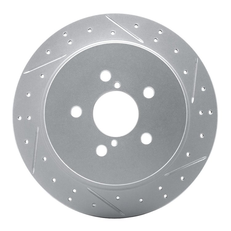830-13020R Geoperformance Drilled/Slotted Brake Rotor, 2005-2009 Subaru, Position: Rear Right