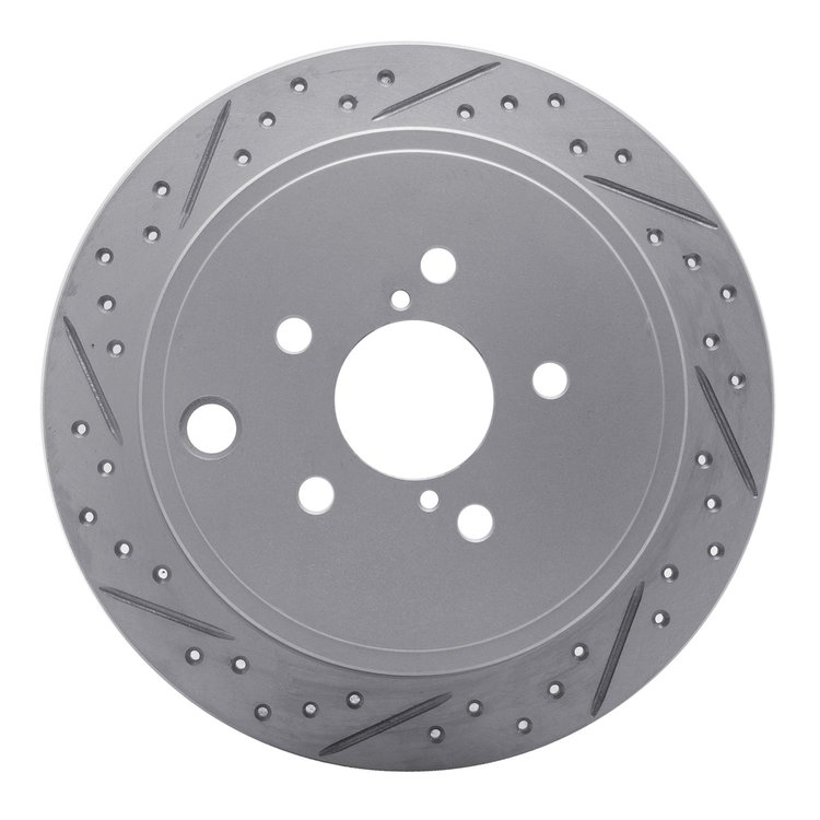830-13021R Geoperformance Drilled/Slotted Brake Rotor, 2008-2015 Subaru, Position: Rear Right