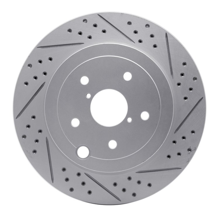 830-13022R Geoperformance Drilled/Slotted Brake Rotor, 2008-2020 Subaru, Position: Rear Right