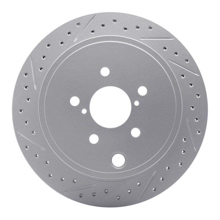 830-13023L Geoperformance Drilled/Slotted Brake Rotor, Fits Select Multiple Makes/Models, Position: Rear Left