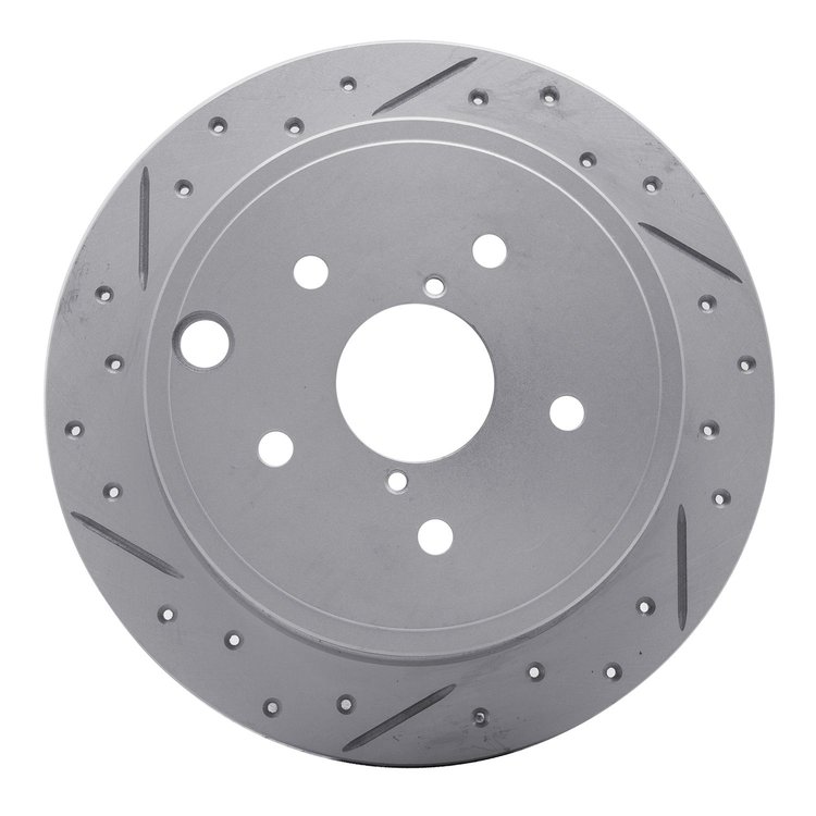830-13024R Geoperformance Drilled/Slotted Brake Rotor, 2015-2021 Subaru, Position: Rear Right