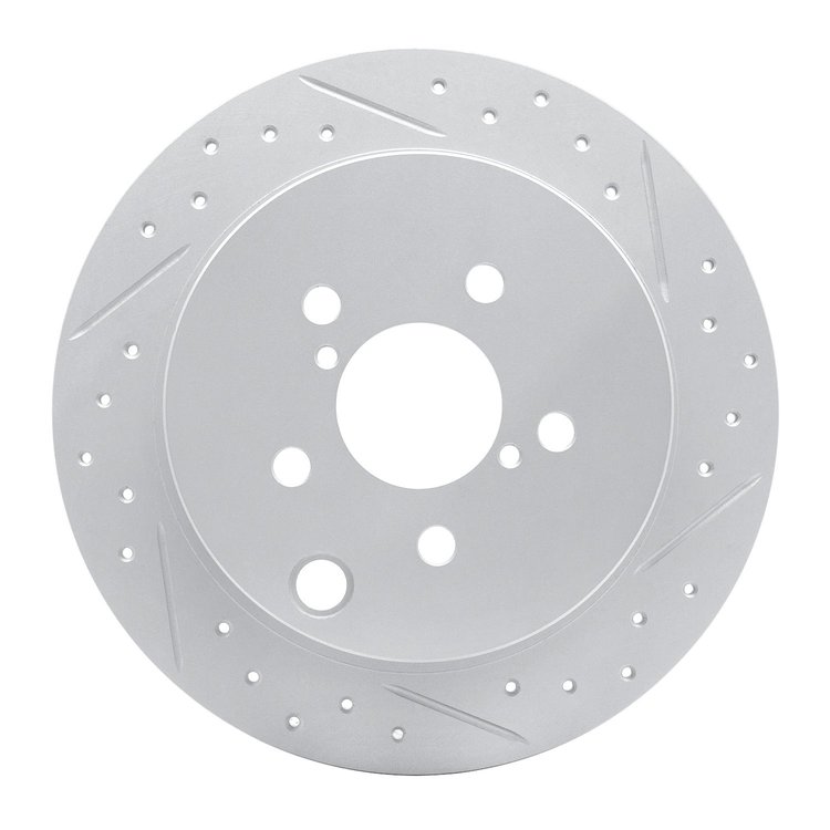 830-13025R Geoperformance Drilled/Slotted Brake Rotor, Fits Select Subaru, Position: Rear Right