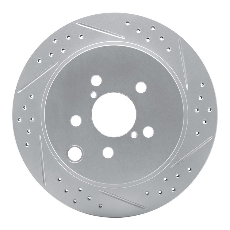 830-13027R Geoperformance Drilled/Slotted Brake Rotor, 2014-2018 Subaru, Position: Rear Right