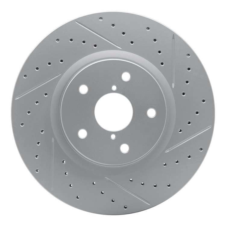 830-13035R Geoperformance Drilled/Slotted Brake Rotor, 2006-2021 Subaru, Position: Front Right