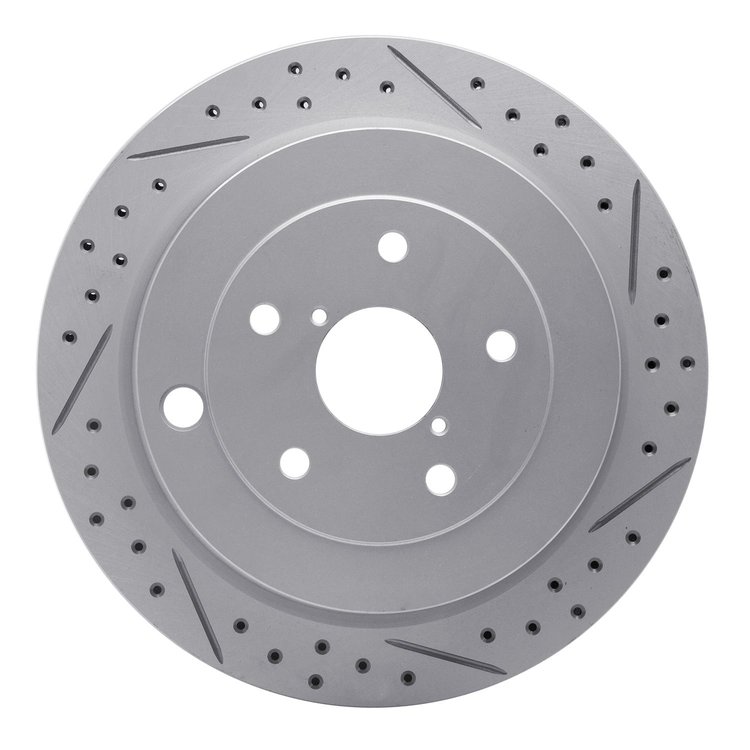 830-13036R Geoperformance Drilled/Slotted Brake Rotor, 2006-2014 Subaru, Position: Rear Right
