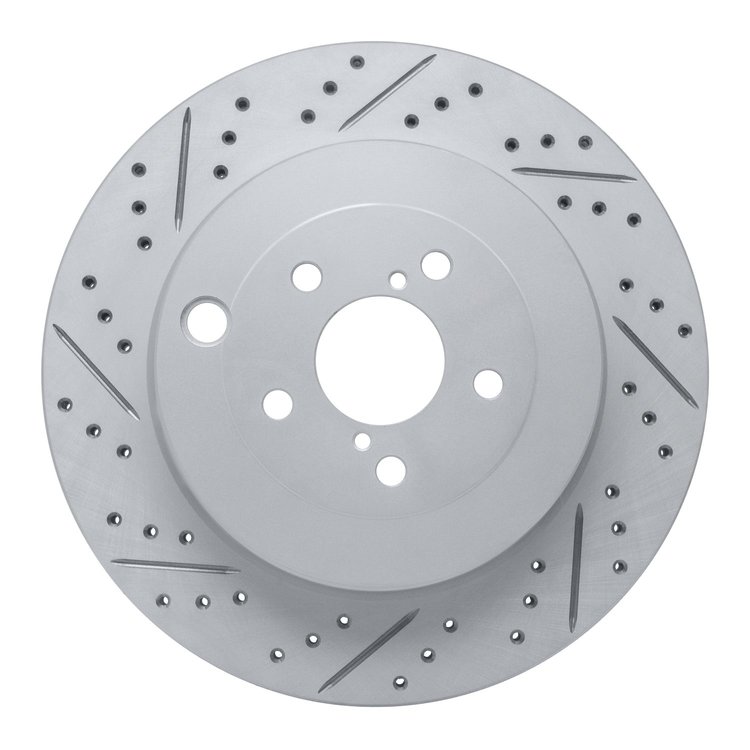 830-13040L Geoperformance Drilled/Slotted Brake Rotor, 2017-2020 Multiple Makes/Models, Position: Rear Left