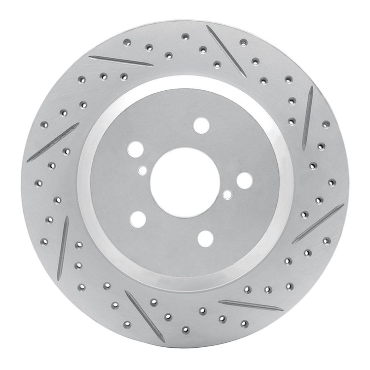 830-13047R Geoperformance Drilled/Slotted Brake Rotor, Fits Select Subaru, Position: Rear Right