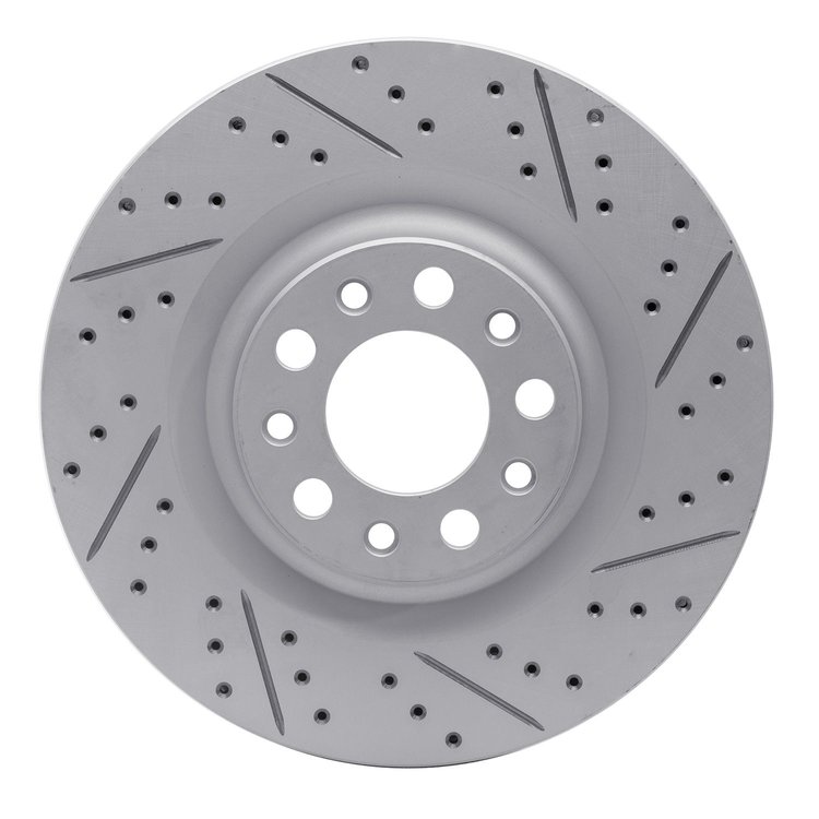 830-16013R Geoperformance Drilled/Slotted Brake Rotor, Fits Select Alfa Romeo, Position: Rear Right