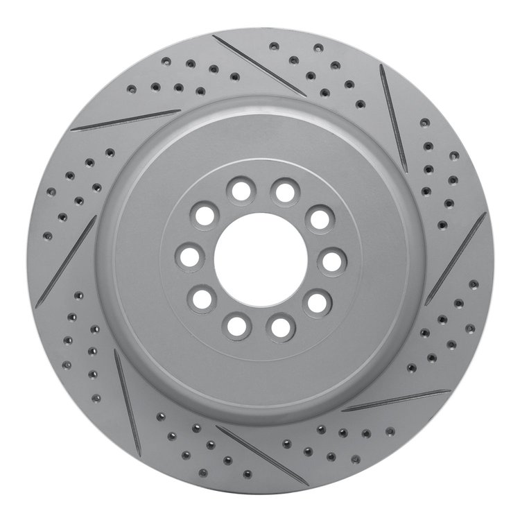 830-20014R Geoperformance Drilled/Slotted Brake Rotor, 2003-2005 Jaguar, Position: Front Right