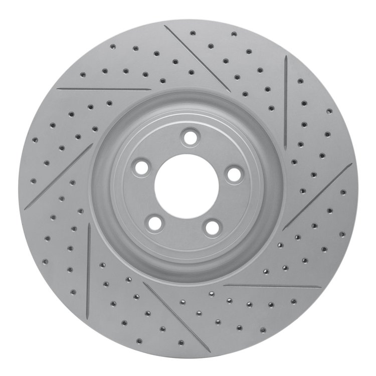 830-20026R Geoperformance Drilled/Slotted Brake Rotor, Fits Select Jaguar, Position: Front Right