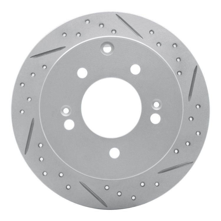 830-21013R Geoperformance Drilled/Slotted Brake Rotor, 2010-2013 Kia/Hyundai/Genesis, Position: Rear Right