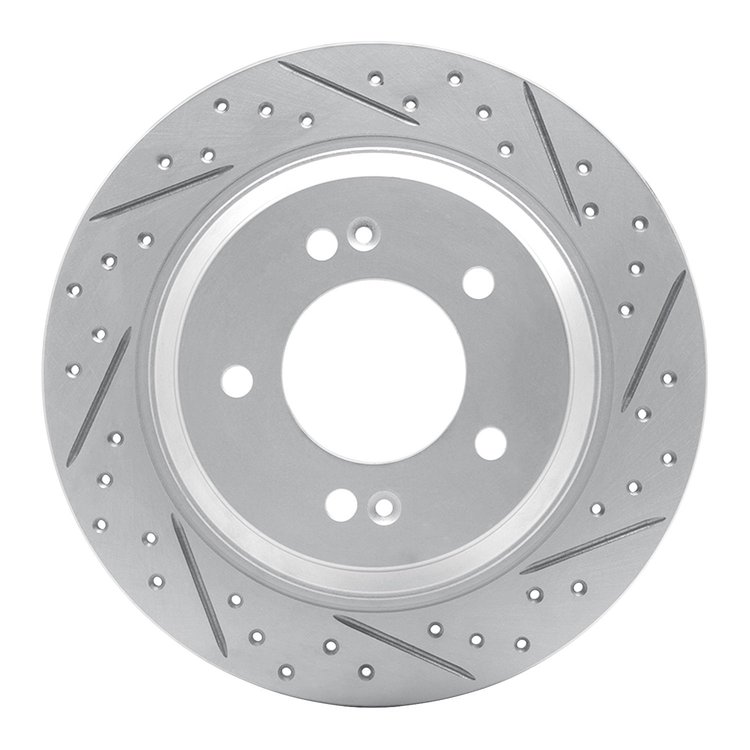 830-21014R Geoperformance Drilled/Slotted Brake Rotor, Fits Select Kia/Hyundai/Genesis, Position: Rear Right