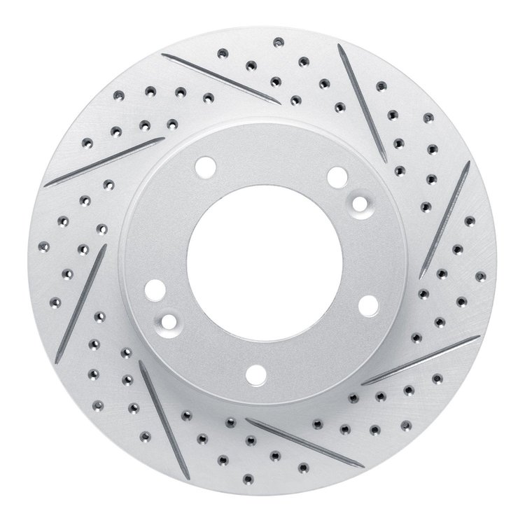 830-21020R Geoperformance Drilled/Slotted Brake Rotor, 2003-2006 Kia/Hyundai/Genesis, Position: Front Right