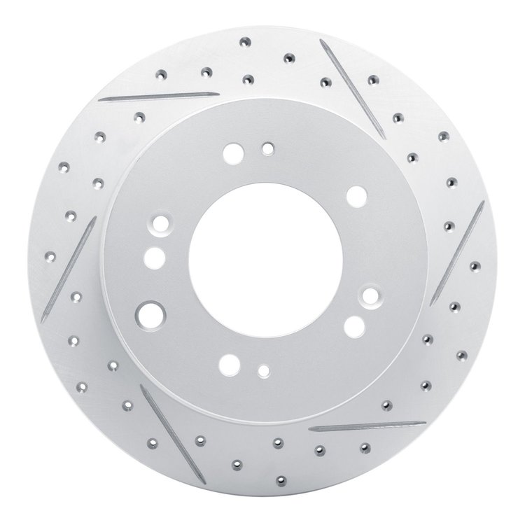 830-21021R Geoperformance Drilled/Slotted Brake Rotor, 2003-2006 Kia/Hyundai/Genesis, Position: Rear Right