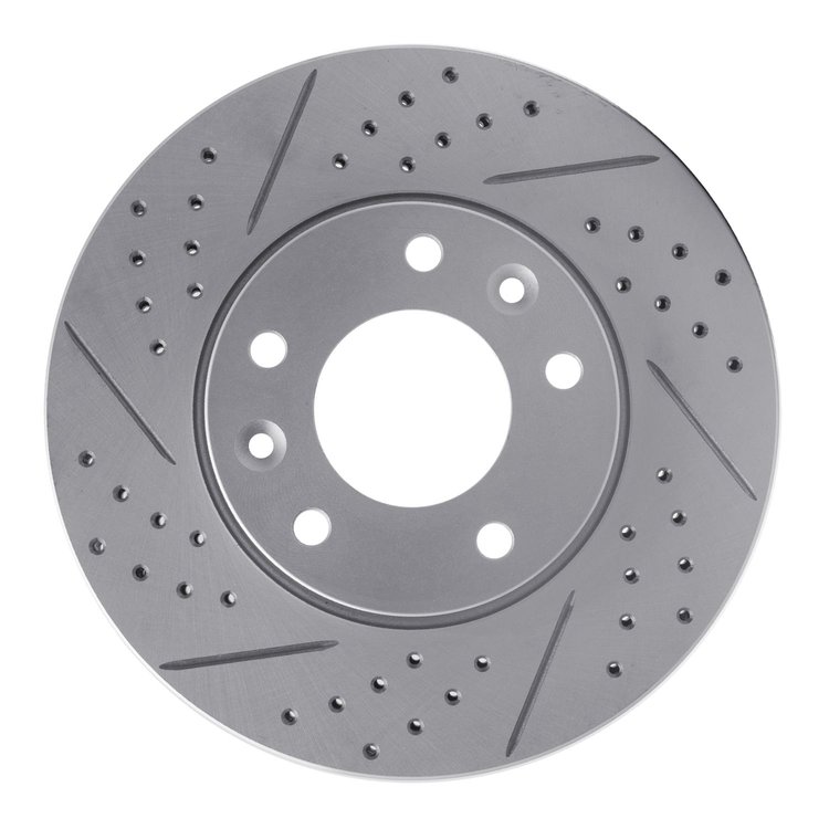 830-21022R Geoperformance Drilled/Slotted Brake Rotor, 2003-2005 Kia/Hyundai/Genesis, Position: Front Right
