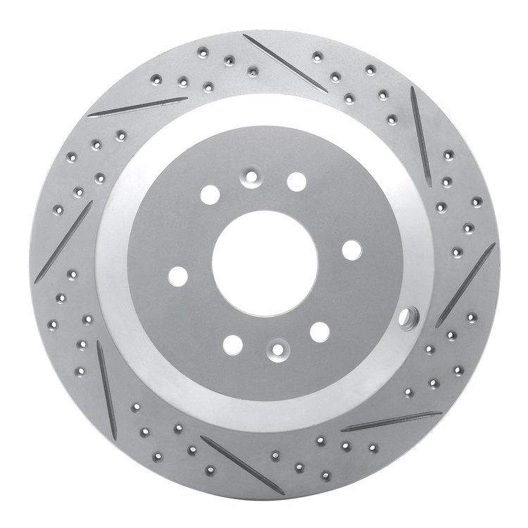 830-21027R Geoperformance Drilled/Slotted Brake Rotor, 2009-2010 Kia/Hyundai/Genesis, Position: Rear Right