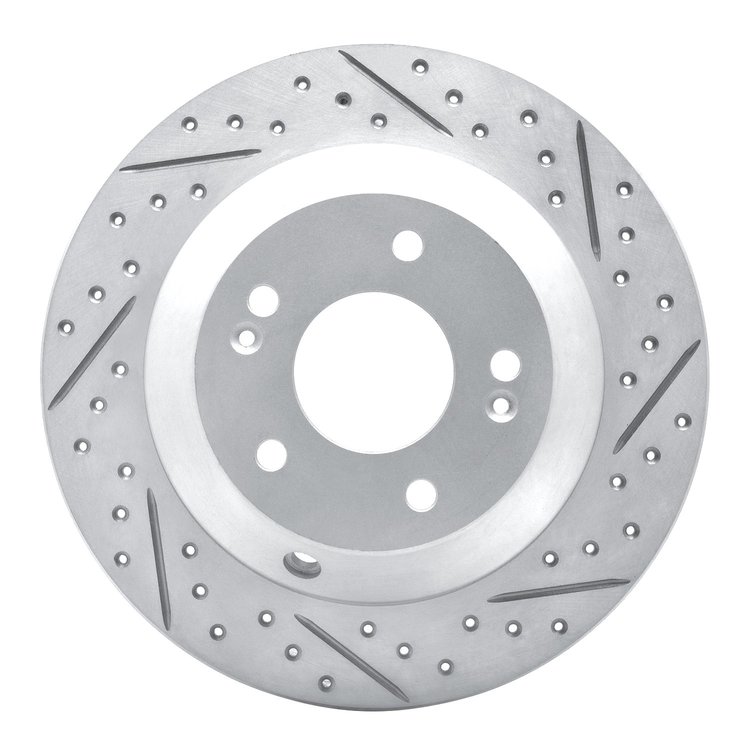 830-21029R Geoperformance Drilled/Slotted Brake Rotor, 2015-2020 Kia/Hyundai/Genesis, Position: Rear Right