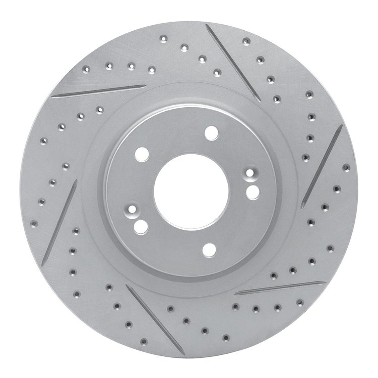 830-21030R Geoperformance Drilled/Slotted Brake Rotor, 2015-2020 Kia/Hyundai/Genesis, Position: Front Right