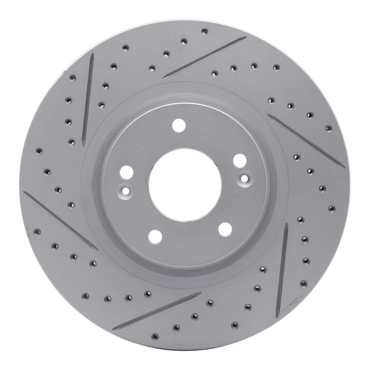 830-21031L Geoperformance Drilled/Slotted Brake Rotor, 2015-2021 Kia/Hyundai/Genesis, Position: Front Left
