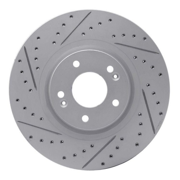 830-21031R Geoperformance Drilled/Slotted Brake Rotor, 2015-2021 Kia/Hyundai/Genesis, Position: Front Right