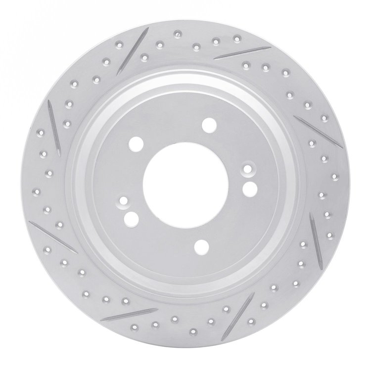 830-21036R Geoperformance Drilled/Slotted Brake Rotor, Fits Select Kia/Hyundai/Genesis, Position: Rear Right