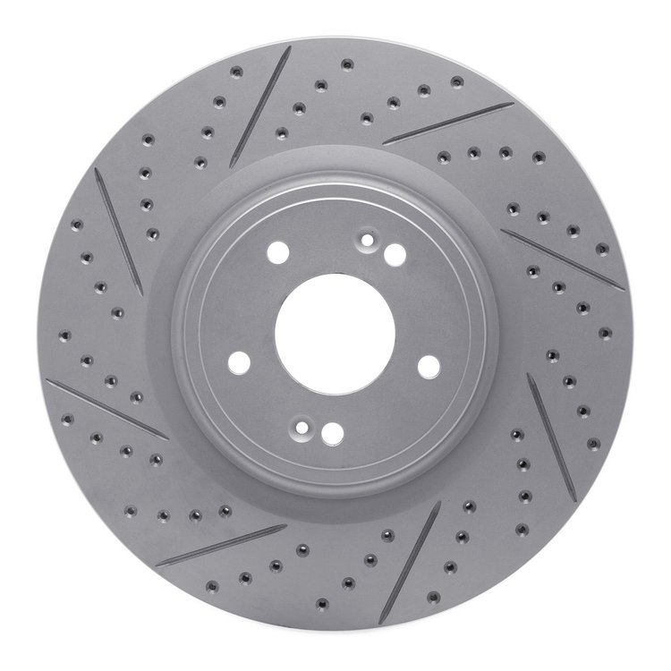 830-21038R Geoperformance Drilled/Slotted Brake Rotor, Fits Select Kia/Hyundai/Genesis, Position: Front Right