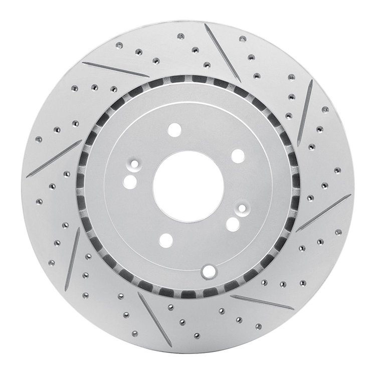 830-21039R Geoperformance Drilled/Slotted Brake Rotor, Fits Select Kia/Hyundai/Genesis, Position: Rear Right