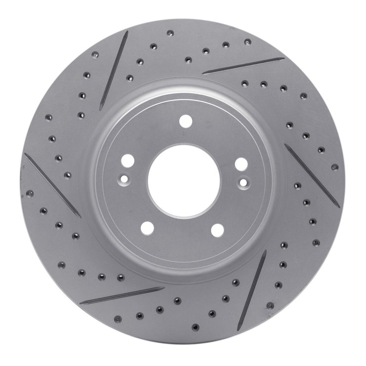 830-21040R Geoperformance Drilled/Slotted Brake Rotor, Fits Select Kia/Hyundai/Genesis, Position: Front Right