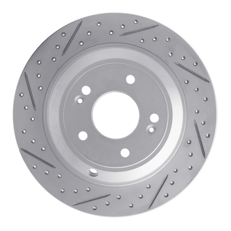 830-21041R Geoperformance Drilled/Slotted Brake Rotor, Fits Select Kia/Hyundai/Genesis, Position: Rear Right