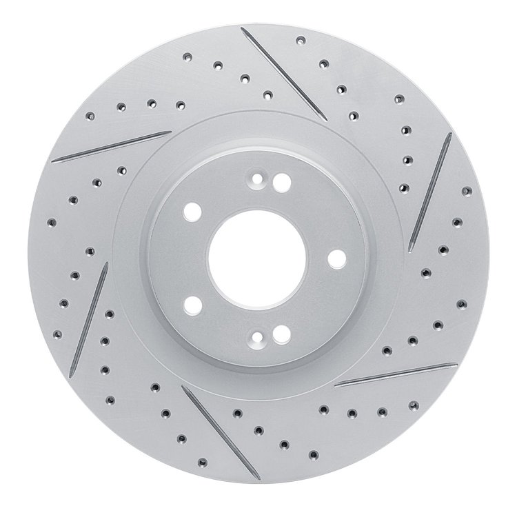 830-21044R Geoperformance Drilled/Slotted Brake Rotor, Fits Select Kia/Hyundai/Genesis, Position: Front Right
