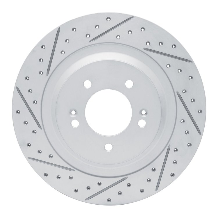 830-21049L Geoperformance Drilled/Slotted Brake Rotor, Fits Select Kia/Hyundai/Genesis, Position: Rear Left