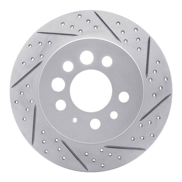 830-27006R Geoperformance Drilled/Slotted Brake Rotor, 1974-1997 Volvo, Position: Rear Right