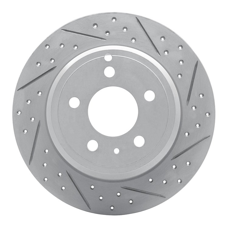 830-27019R Geoperformance Drilled/Slotted Brake Rotor, 1996-2004 Volvo, Position: Rear Right