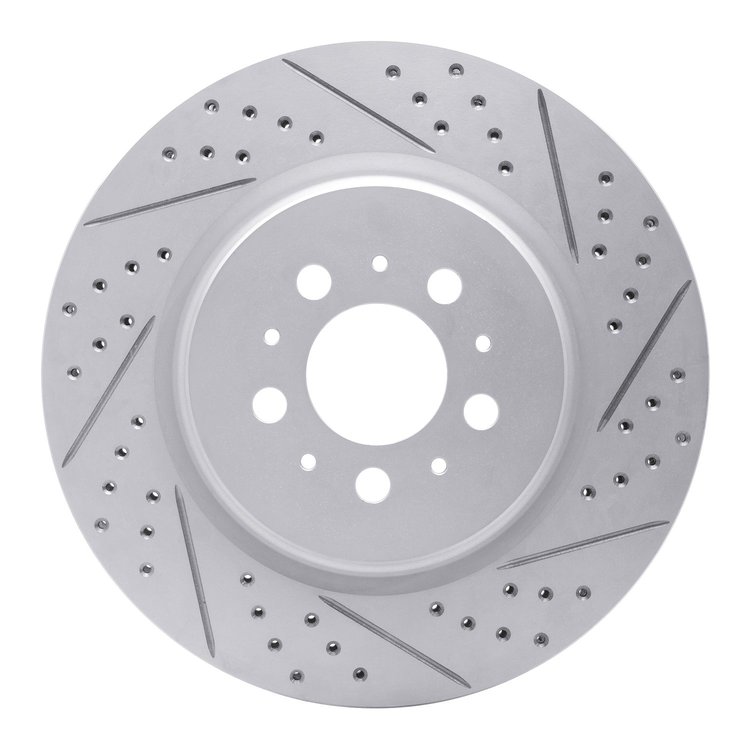 830-27032R Geoperformance Drilled/Slotted Brake Rotor, 2004-2007 Volvo, Position: Rear Right