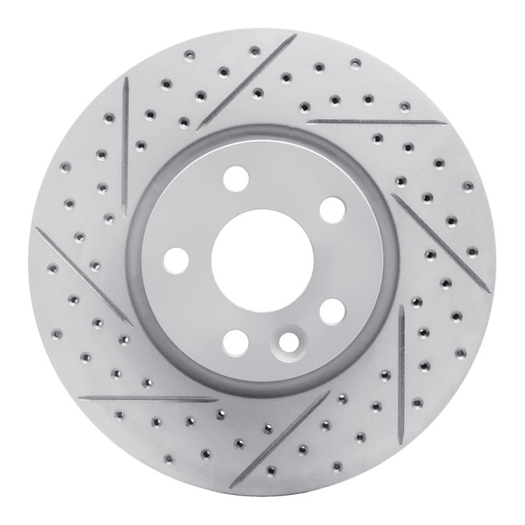 830-27041L Geoperformance Drilled/Slotted Brake Rotor, 2007-2018 Multiple Makes/Models, Position: Front Left