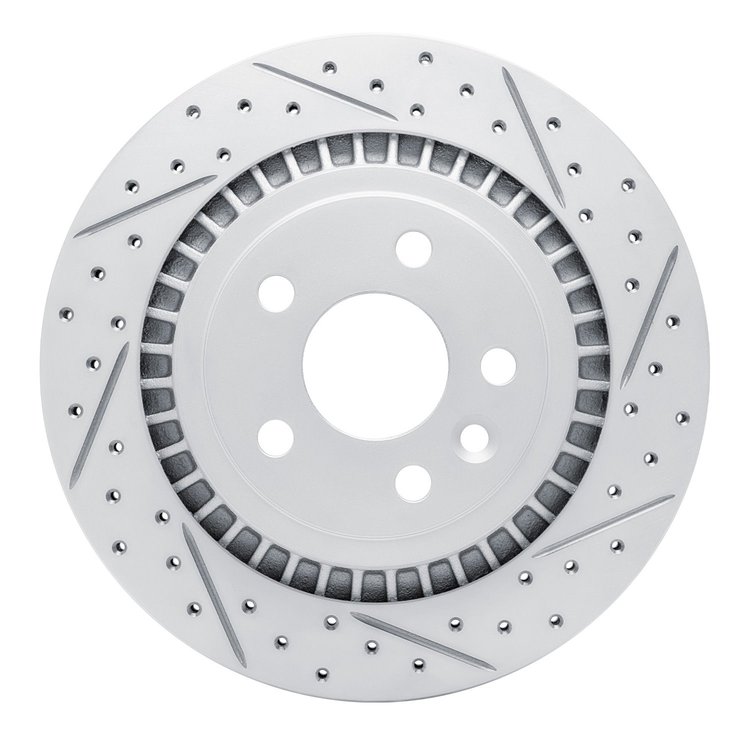 830-27044R Geoperformance Drilled/Slotted Brake Rotor, 2010-2017 Volvo, Position: Rear Right
