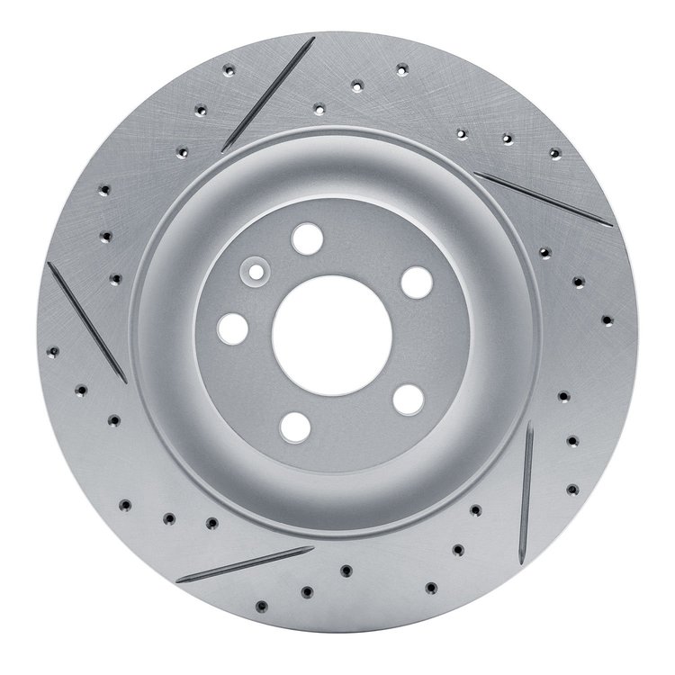 830-27054L Geoperformance Drilled/Slotted Brake Rotor, Fits Select Multiple Makes/Models, Position: Rear Left