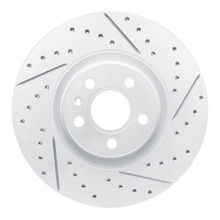 830-27059R Geoperformance Drilled/Slotted Brake Rotor, Fits Select Volvo, Position: Front Right