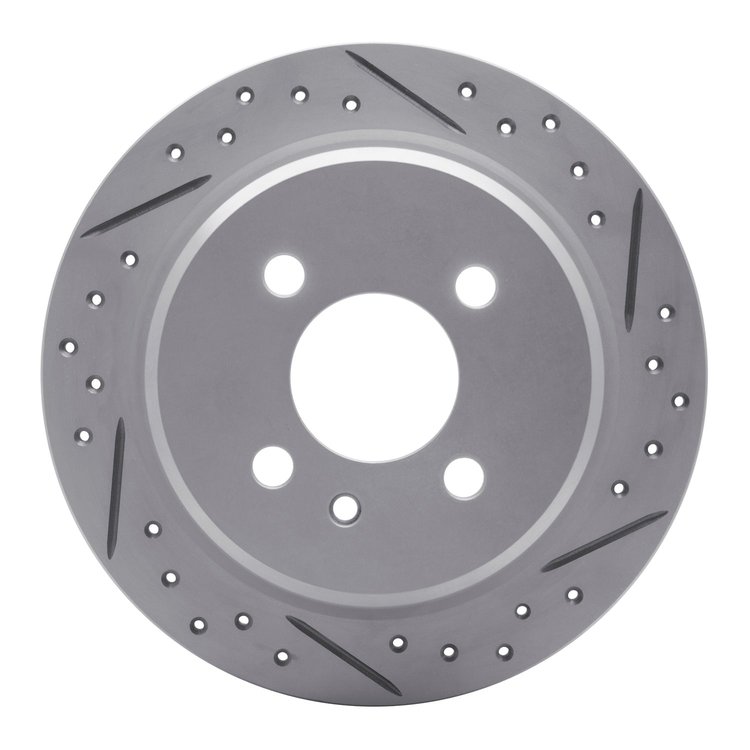 830-31018R Geoperformance Drilled/Slotted Brake Rotor, 1984-1991 BMW, Position: Rear Right
