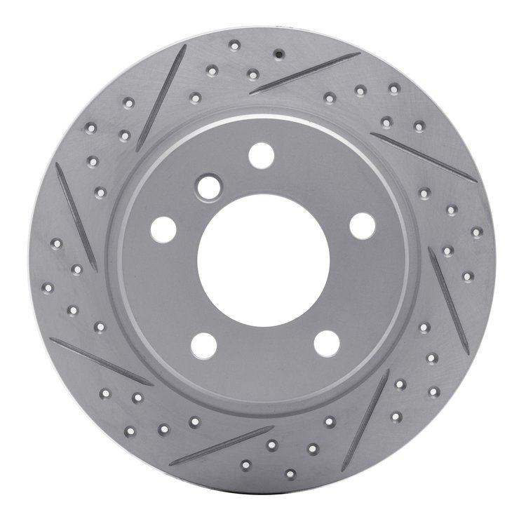 830-31028R Geoperformance Drilled/Slotted Brake Rotor, 1991-1999 BMW, Position: Rear Right