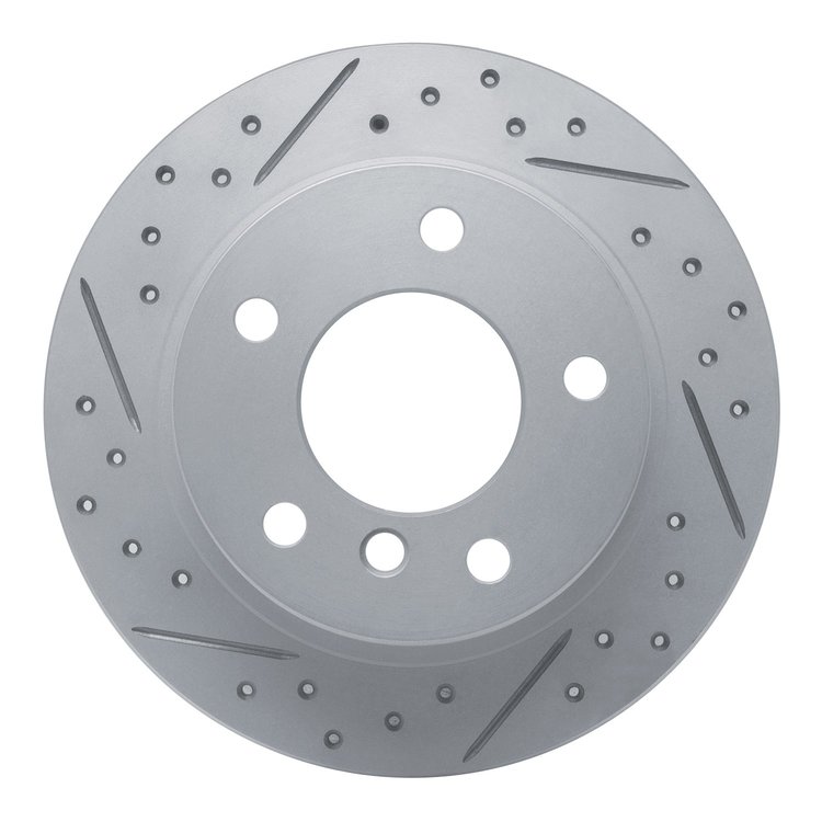 830-31039L Geoperformance Drilled/Slotted Brake Rotor, 1995-1999 BMW, Position: Rear Left