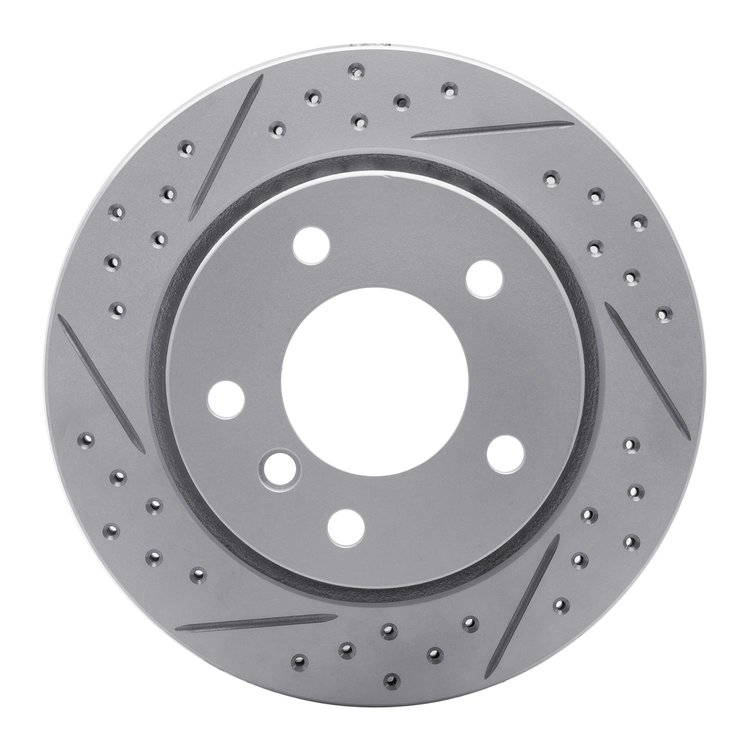 830-31042L Geoperformance Drilled/Slotted Brake Rotor, 1996-2005 BMW, Position: Rear Left