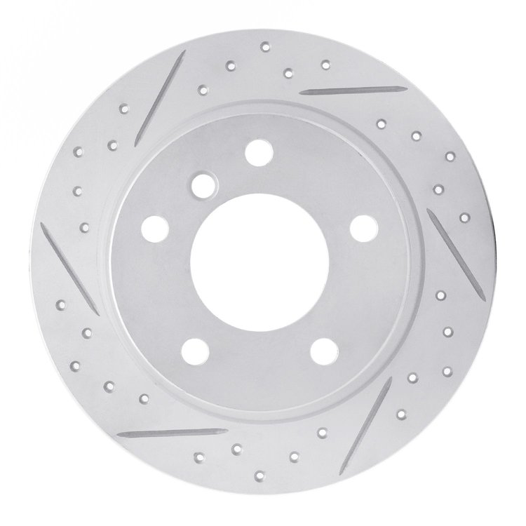 830-31045R Geoperformance Drilled/Slotted Brake Rotor, 1996-2002 BMW, Position: Rear Right