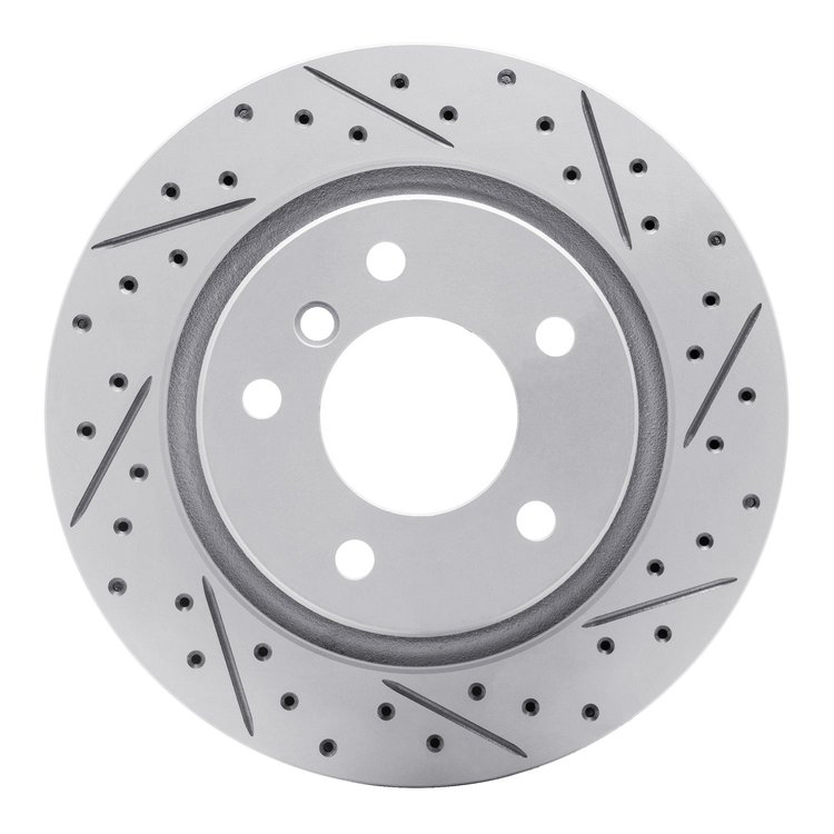 830-31047R Geoperformance Drilled/Slotted Brake Rotor, 1999-2006 BMW, Position: Rear Right