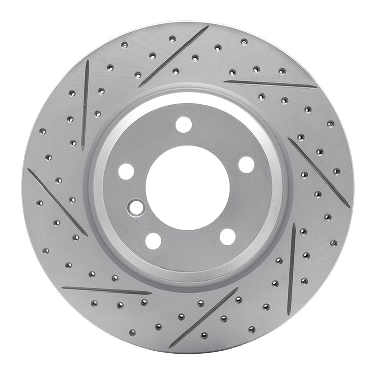 830-31069L Geoperformance Drilled/Slotted Brake Rotor, 2006-2012 BMW, Position: Front Left