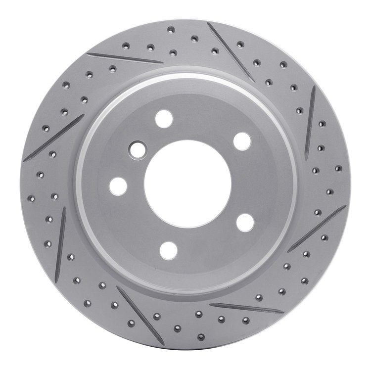 830-31081R Geoperformance Drilled/Slotted Brake Rotor, 2006-2015 BMW, Position: Rear Right