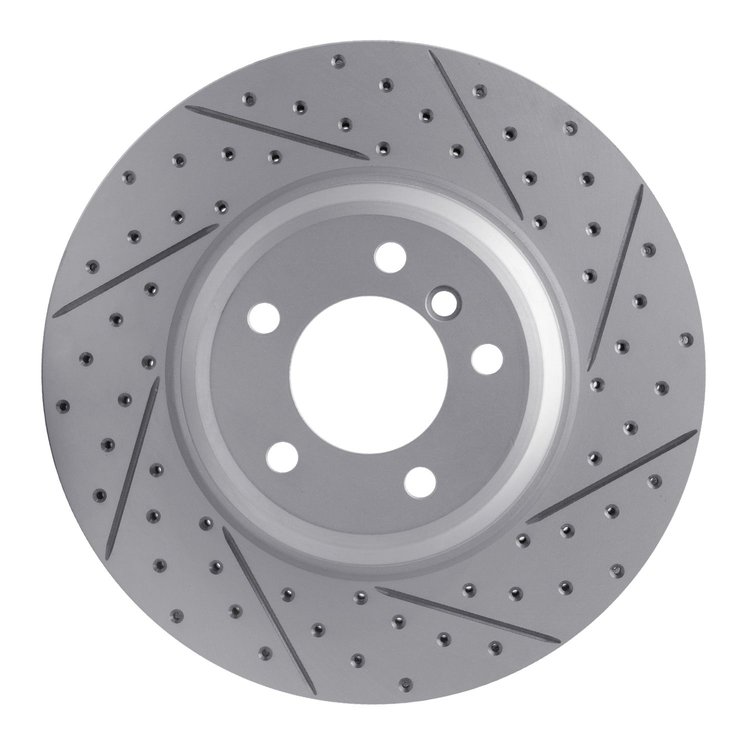 830-31082R Geoperformance Drilled/Slotted Brake Rotor, 2007-2015 BMW, Position: Front Right