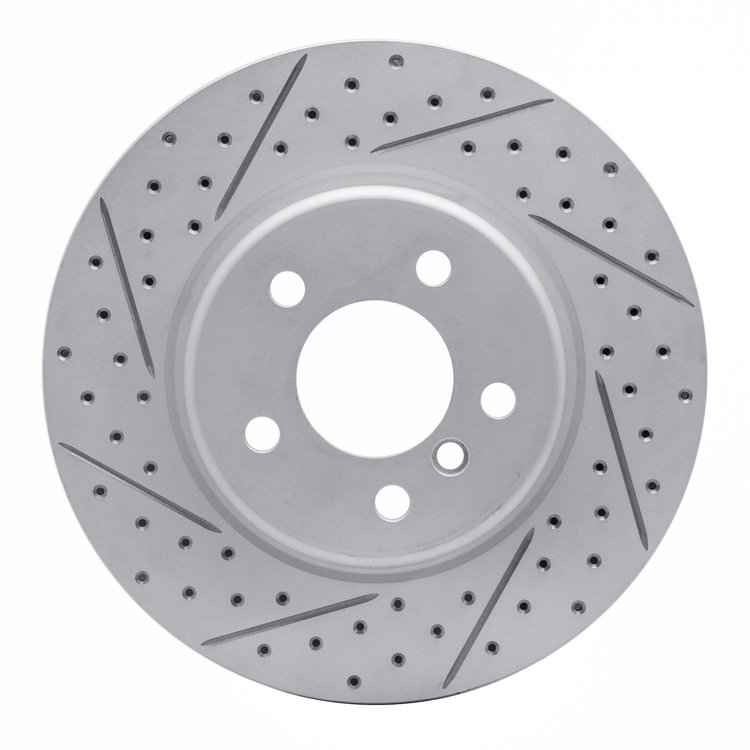 830-31103L Geoperformance Drilled/Slotted Brake Rotor, 2011-2016 BMW, Position: Front Left