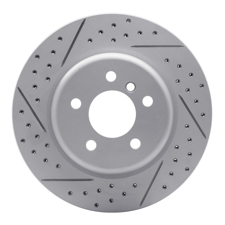 830-31104R Geoperformance Drilled/Slotted Brake Rotor, 2011-2016 BMW, Position: Rear Right